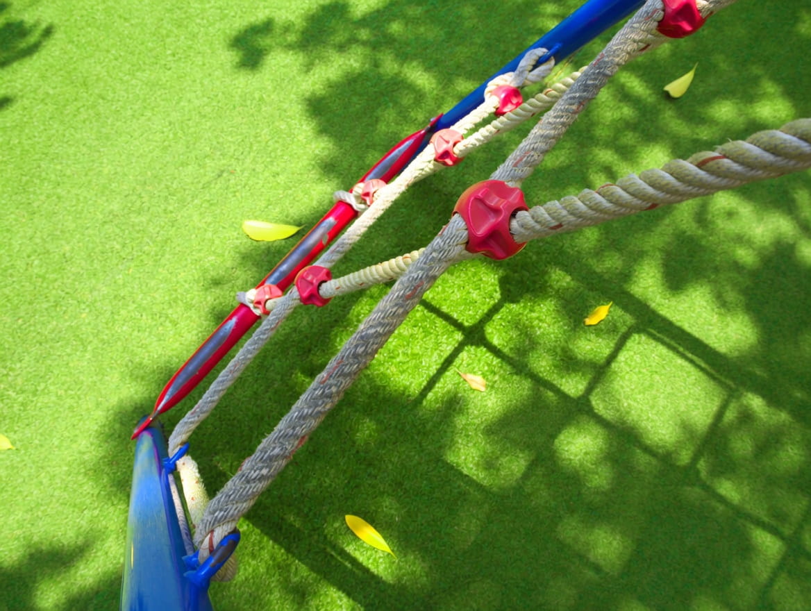 Artificial turf playground installation in Orlando